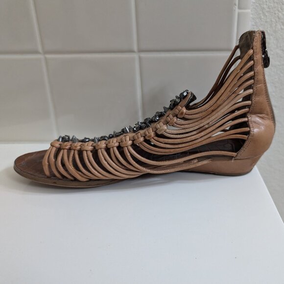 Sam Edelman Dahlia Embellished Gladiator Sandals - Size 8M - Picture 8 of 11